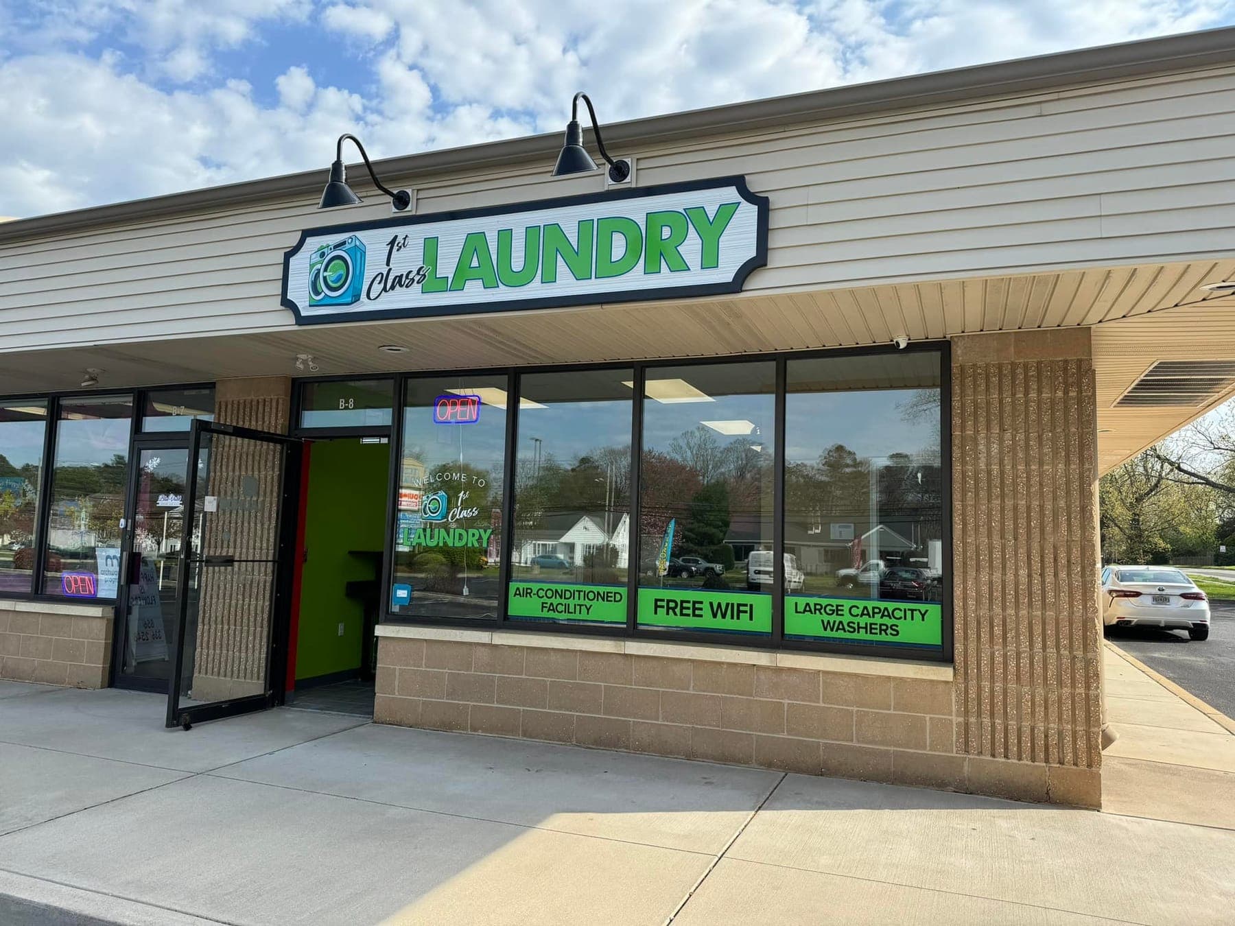 1st Class Laundry Atco storefront