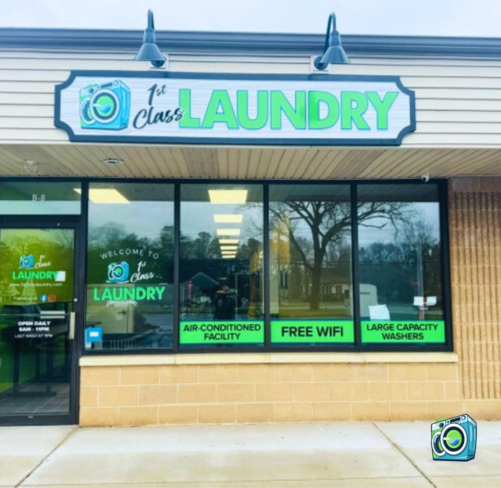 Inside 1st Class Laundry Atco